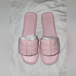 Tory Burch Double T Sandals Pink